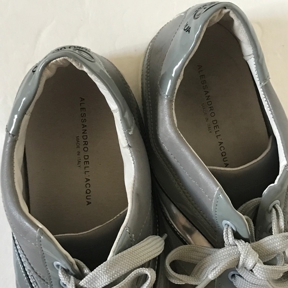 ALESSANDRO DELL' ACQUA Leather Fashion Sneakers - Picture 6 of 8